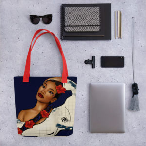 Pose - Navy Tote bag
