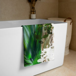 Green Floral - Towel