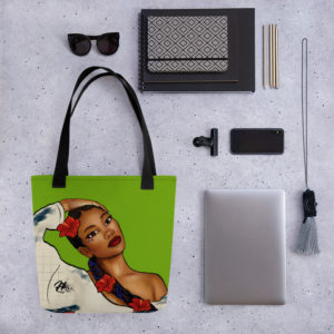 Pose - Lime Green Tote bag