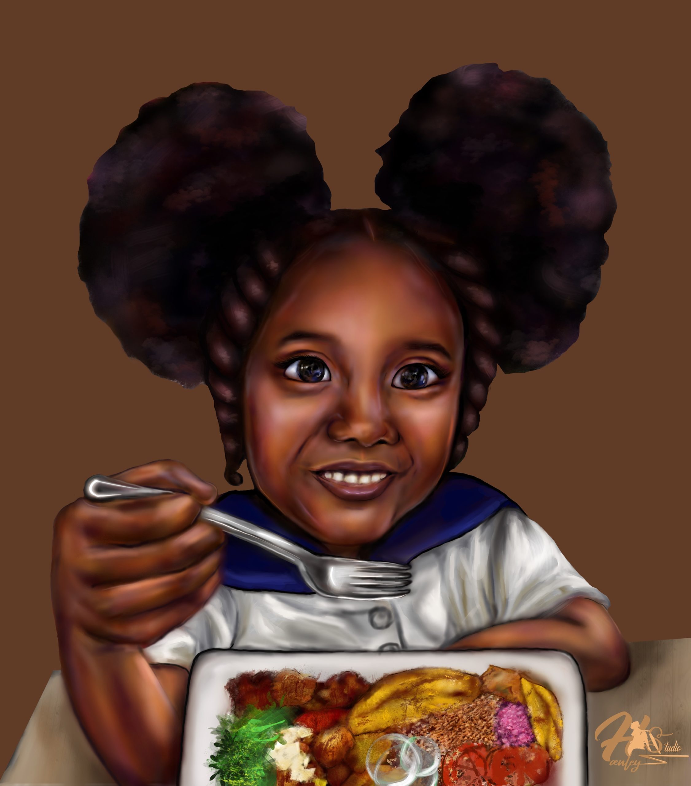 Haitian Food artwork by Haenley Pierre